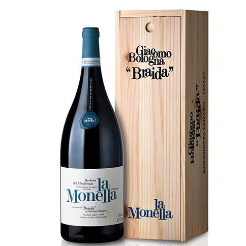 Barbera del Monferrato Frizzante DOC “La Monella” 2023 Magnum - Braida di Giacomo Bologna (cassetta di legno)