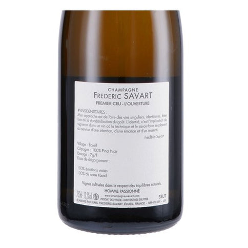 Champagne Brut Blanc de Noirs Premier Cru "L’Ouverture" - Fréderic Savart