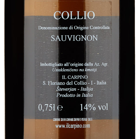 Collio Sauvignon DOC "Vigna Runc" 2022 - Il Carpino