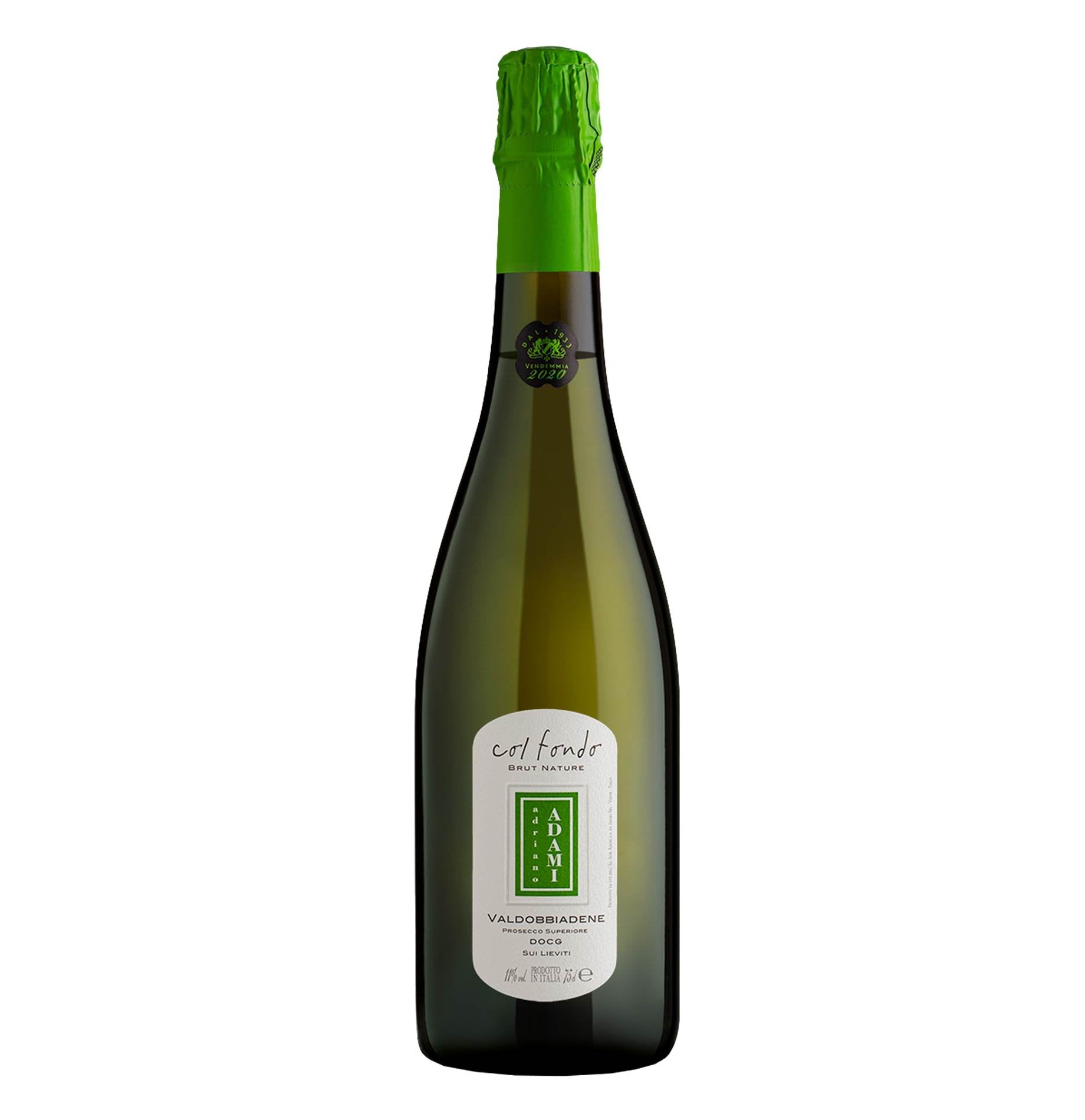 Valdobbiadene Prosecco Superiore Brut Nature DOCG "Col Fondo" Sui Lieviti 2022 - Adami