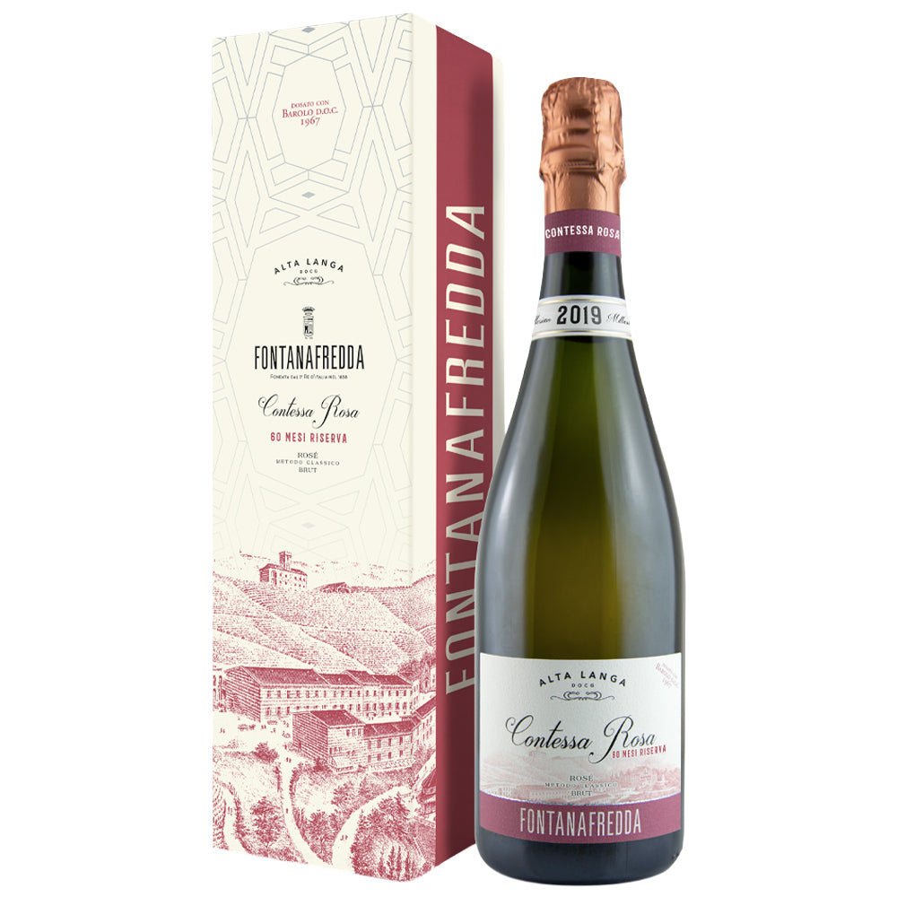 Alta Langa Rosé Brut DOCG “Contessa Rosa” 2019 - Fontanafredda (astuccio)
