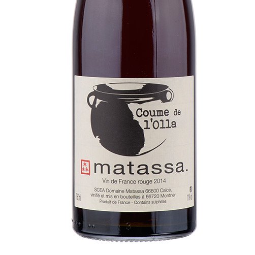 Vin de France Rouge "Coume de l'olla" 2023 - Domaine Matassa