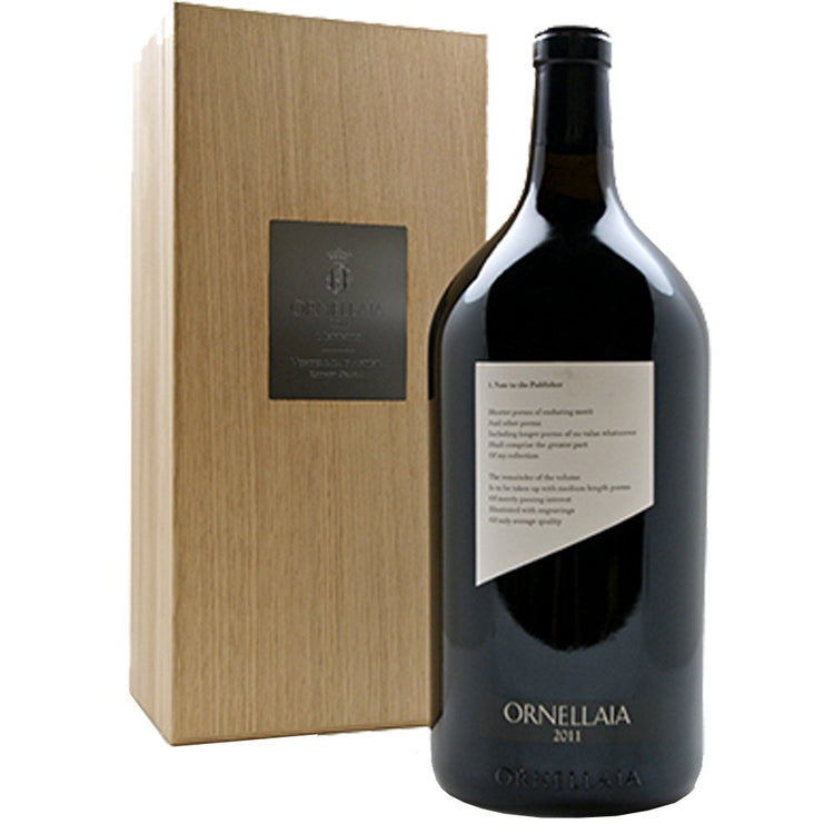 Bolgheri Superiore DOC "Ornellaia Vendemmia d'Artista - L'Infinito" 2011 Jéroboam - Ornellaia (cassetta di legno)