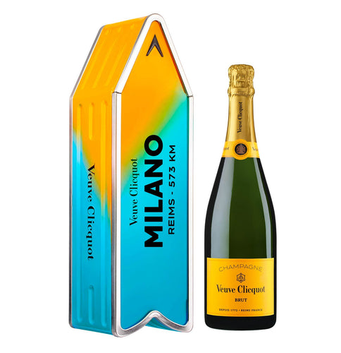 Champagne Brut Yellow Label Arrow "Follow Your Sun - Milano" - Veuve Clicquot (cofanetto)